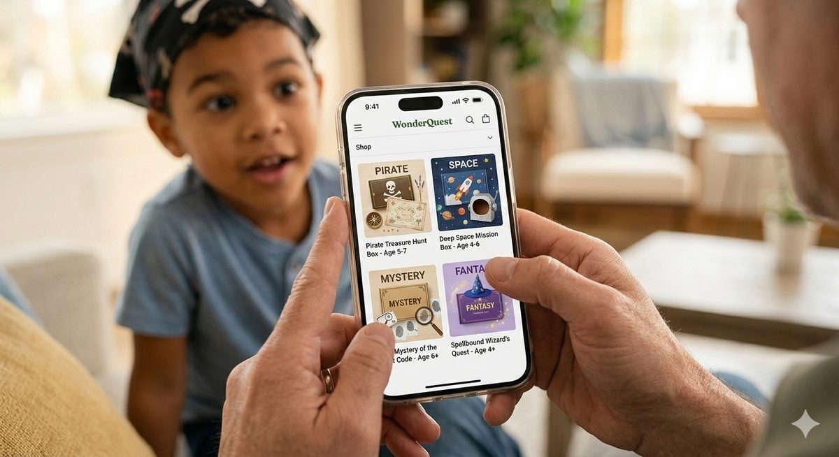 Abenteuer auf dem Handy auswählen