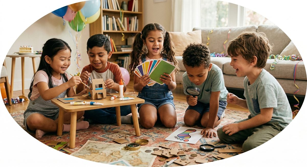 Kinder spielen das WonderQuest Abenteuer