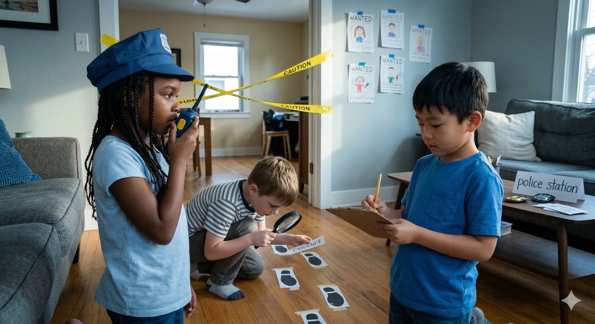 Kinder im Polizei-Einsatz